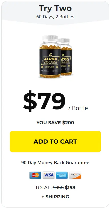 alpha surge supplement one bottle